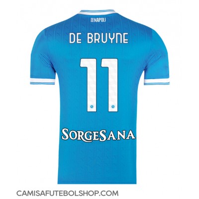 Camisa de time de futebol SSC Napoli Kevin De Bruyne #11 Replicas 1º Equipamento 2025-26 Manga Curta Camisa de time de futebol SSC Napoli Kevin De Bruyne #11 Replicas 1º Equipamento 2025-26 Manga Curta
